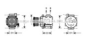 AUK157 Kompresor, klimatizace AVA QUALITY COOLING