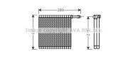 AUV196 AVA QUALITY COOLING výparník klimatizácie AUV196 AVA QUALITY COOLING