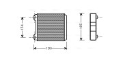 AI6183 AVA QUALITY COOLING výmenník tepla vnútorného kúrenia AI6183 AVA QUALITY COOLING