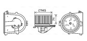 AI8376 Elektromotor, vnitřní ventilátor AVA QUALITY COOLING