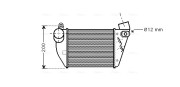 AIA4224 AVA QUALITY COOLING chladič plniaceho vzduchu AIA4224 AVA QUALITY COOLING