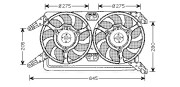 AL7513 Větrák, chlazení motoru AVA QUALITY COOLING