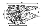 AL7514 AVA QUALITY COOLING ventilátor chladenia motora AL7514 AVA QUALITY COOLING