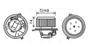 AL8138 AVA QUALITY COOLING elektromotor vnútorného ventilátora AL8138 AVA QUALITY COOLING