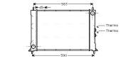 AU2068 AVA QUALITY COOLING chladič motora AU2068 AVA QUALITY COOLING