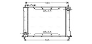 AU2119 AVA QUALITY COOLING chladič motora AU2119 AVA QUALITY COOLING