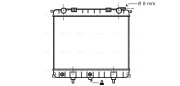 AU2132 AVA QUALITY COOLING chladič motora AU2132 AVA QUALITY COOLING