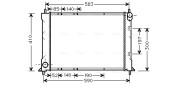 AU2149 AVA QUALITY COOLING chladič motora AU2149 AVA QUALITY COOLING