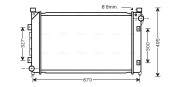 AU2163 AVA QUALITY COOLING chladič motora AU2163 AVA QUALITY COOLING