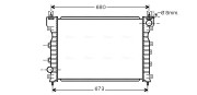 AU2174 AVA QUALITY COOLING chladič motora AU2174 AVA QUALITY COOLING