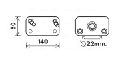 AU3205 Chladič oleje, automatická převodovka AVA QUALITY COOLING