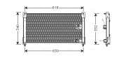 AU5116 Kondenzátor, klimatizace AVA QUALITY COOLING