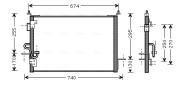 AU5143 AVA QUALITY COOLING kondenzátor klimatizácie AU5143 AVA QUALITY COOLING