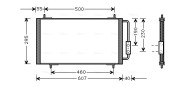 AU5147 AVA QUALITY COOLING kondenzátor klimatizácie AU5147 AVA QUALITY COOLING