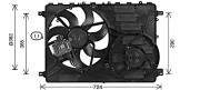 AU7505 Větrák, chlazení motoru AVA QUALITY COOLING