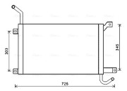 AUA2224 Chladič, chlazení motoru AVA QUALITY COOLING