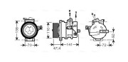 AUAK188 AVA QUALITY COOLING kompresor klimatizácie AUAK188 AVA QUALITY COOLING