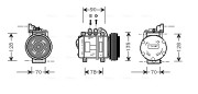 AUK018 Kompresor, klimatizace AVA QUALITY COOLING