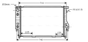 BW2094 AVA QUALITY COOLING chladič motora BW2094 AVA QUALITY COOLING