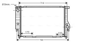 BW2133 AVA QUALITY COOLING chladič motora BW2133 AVA QUALITY COOLING