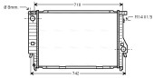 BW2164 AVA QUALITY COOLING chladič motora BW2164 AVA QUALITY COOLING