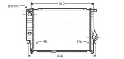 BW2167 AVA QUALITY COOLING chladič motora BW2167 AVA QUALITY COOLING