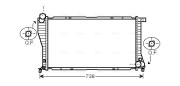 BW2234 AVA QUALITY COOLING chladič motora BW2234 AVA QUALITY COOLING