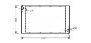 BW2357 AVA QUALITY COOLING chladič motora BW2357 AVA QUALITY COOLING