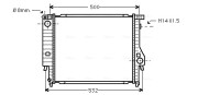 BWA2098 Chladič, chlazení motoru AVA QUALITY COOLING