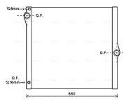 BWA2436 Chladič, chlazení motoru AVA QUALITY COOLING