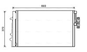 BWA5479D Kondenzátor, klimatizace AVA QUALITY COOLING