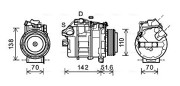 BWAK427 Kompresor, klimatizace AVA QUALITY COOLING