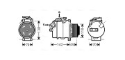 BWK411 Kompresor, klimatizace AVA QUALITY COOLING