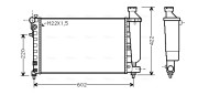 CN2117 AVA QUALITY COOLING chladič motora CN2117 AVA QUALITY COOLING