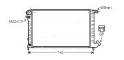 CN2145 AVA QUALITY COOLING chladič motora CN2145 AVA QUALITY COOLING