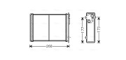 CN6260 AVA QUALITY COOLING výmenník tepla vnútorného kúrenia CN6260 AVA QUALITY COOLING