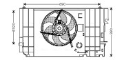 CN7546 Větrák, chlazení motoru AVA QUALITY COOLING