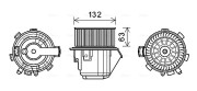 CN8298 Elektromotor, vnitřní ventilátor AVA QUALITY COOLING