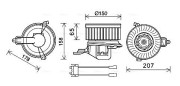 CN8511 Elektromotor, vnitřní ventilátor AVA QUALITY COOLING