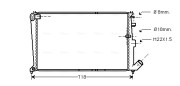 CNA2010 AVA QUALITY COOLING chladič motora CNA2010 AVA QUALITY COOLING