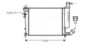 CNA2059 AVA QUALITY COOLING chladič motora CNA2059 AVA QUALITY COOLING