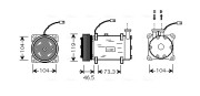 CNAK030 Kompresor, klimatizace AVA QUALITY COOLING