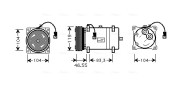 CNAK161 Kompresor, klimatizace AVA QUALITY COOLING