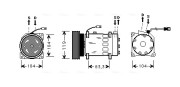 CNK179 Kompresor, klimatizace AVA QUALITY COOLING