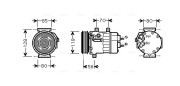 CNK253 Kompresor, klimatizace AVA QUALITY COOLING