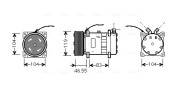 FDAK452 Kompresor, klimatizace AVA QUALITY COOLING