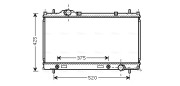 CR2086 AVA QUALITY COOLING chladič motora CR2086 AVA QUALITY COOLING