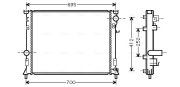 CR2097 AVA QUALITY COOLING chladič motora CR2097 AVA QUALITY COOLING