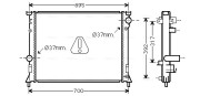 CR2116 AVA QUALITY COOLING chladič motora CR2116 AVA QUALITY COOLING