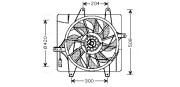 CR7505 AVA QUALITY COOLING ventilátor chladenia motora CR7505 AVA QUALITY COOLING